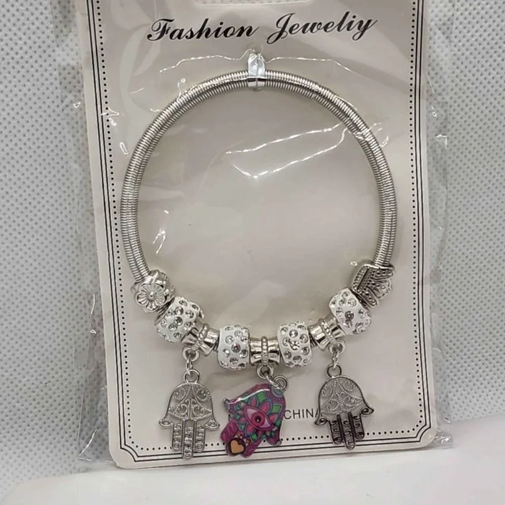 Brand New   Three Hamsa  Bracelet